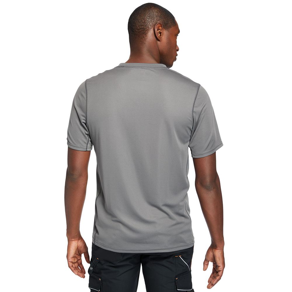 Camisetas Timberland Argentina Hombre - Pro® Wicking Good Short-Sleeve - Gris - JLROGV-096